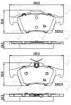 ALLIED NIPPON Piduriklotsi komplekt,  ketaspidur ADB01629