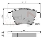ALLIED NIPPON Piduriklotsi komplekt,  ketaspidur ADB01658
