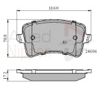 ALLIED NIPPON Piduriklotsi komplekt,  ketaspidur ADB01709
