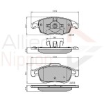 ALLIED NIPPON Piduriklotsi komplekt,  ketaspidur ADB01719