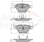 ALLIED NIPPON Piduriklotsi komplekt,  ketaspidur ADB02033