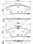 ALLIED NIPPON Piduriklotsi komplekt,  ketaspidur ADB02198