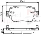 ALLIED NIPPON Piduriklotsi komplekt,  ketaspidur ADB02220