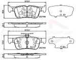 ALLIED NIPPON Piduriklotsi komplekt,  ketaspidur ADB02243