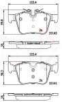 ALLIED NIPPON Piduriklotsi komplekt,  ketaspidur ADB02255