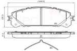 ALLIED NIPPON Piduriklotsi komplekt,  ketaspidur ADB02267