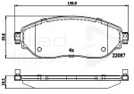 ALLIED NIPPON Piduriklotsi komplekt,  ketaspidur ADB02285