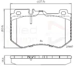 ALLIED NIPPON Piduriklotsi komplekt,  ketaspidur ADB02347