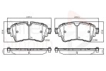 ALLIED NIPPON Piduriklotsi komplekt,  ketaspidur ADB02362