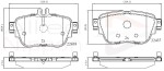ALLIED NIPPON Piduriklotsi komplekt,  ketaspidur ADB02366