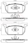 ALLIED NIPPON Piduriklotsi komplekt,  ketaspidur ADB02389