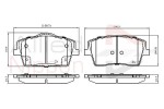 ALLIED NIPPON Piduriklotsi komplekt,  ketaspidur ADB02394