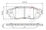 ALLIED NIPPON Piduriklotsi komplekt,  ketaspidur ADB02430