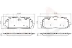 ALLIED NIPPON Piduriklotsi komplekt,  ketaspidur ADB02443
