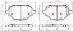 ALLIED NIPPON Piduriklotsi komplekt,  ketaspidur ADB02453