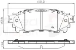 ALLIED NIPPON Piduriklotsi komplekt,  ketaspidur ADB02460