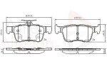 ALLIED NIPPON Piduriklotsi komplekt,  ketaspidur ADB02742