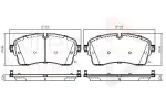 ALLIED NIPPON Piduriklotsi komplekt,  ketaspidur ADB02761