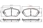 ALLIED NIPPON Piduriklotsi komplekt,  ketaspidur ADB02844