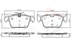 ALLIED NIPPON Piduriklotsi komplekt,  ketaspidur ADB03069