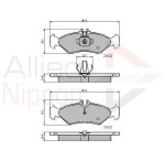 ALLIED NIPPON Piduriklotsi komplekt,  ketaspidur ADB0453