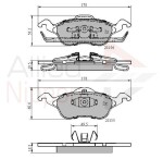 ALLIED NIPPON Piduriklotsi komplekt,  ketaspidur ADB0490