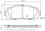 ALLIED NIPPON Piduriklotsi komplekt,  ketaspidur ADB06014
