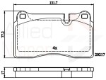 ALLIED NIPPON Piduriklotsi komplekt,  ketaspidur ADB06030