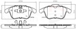 ALLIED NIPPON Piduriklotsi komplekt,  ketaspidur ADB06036