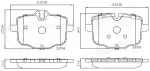 ALLIED NIPPON Piduriklotsi komplekt,  ketaspidur ADB06072