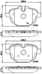 ALLIED NIPPON Piduriklotsi komplekt,  ketaspidur ADB06092