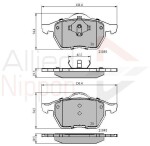 ALLIED NIPPON Piduriklotsi komplekt,  ketaspidur ADB0715