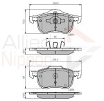 ALLIED NIPPON Piduriklotsi komplekt,  ketaspidur ADB0730