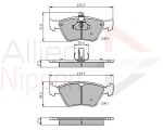ALLIED NIPPON Piduriklotsi komplekt,  ketaspidur ADB0738