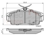ALLIED NIPPON Piduriklotsi komplekt,  ketaspidur ADB0740