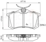 ALLIED NIPPON Piduriklotsi komplekt,  ketaspidur ADB0797