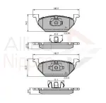 ALLIED NIPPON Piduriklotsi komplekt,  ketaspidur ADB0889