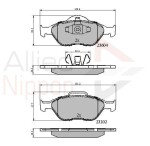 ALLIED NIPPON Piduriklotsi komplekt,  ketaspidur ADB0891