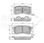 ALLIED NIPPON Piduriklotsi komplekt,  ketaspidur ADB0905