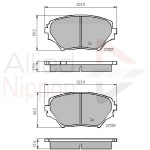 ALLIED NIPPON Piduriklotsi komplekt,  ketaspidur ADB0944
