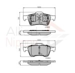 ALLIED NIPPON Piduriklotsi komplekt,  ketaspidur ADB0946