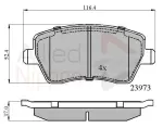 ALLIED NIPPON Piduriklotsi komplekt,  ketaspidur ADB0984