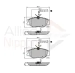 ALLIED NIPPON Piduriklotsi komplekt,  ketaspidur ADB11001
