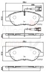 ALLIED NIPPON Piduriklotsi komplekt,  ketaspidur ADB11222