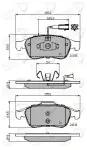 ALLIED NIPPON Piduriklotsi komplekt,  ketaspidur ADB12028
