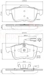 ALLIED NIPPON Piduriklotsi komplekt,  ketaspidur ADB12032