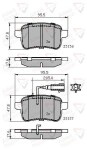 ALLIED NIPPON Piduriklotsi komplekt,  ketaspidur ADB12103