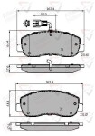 ALLIED NIPPON Piduriklotsi komplekt,  ketaspidur ADB12106