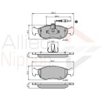 ALLIED NIPPON Piduriklotsi komplekt,  ketaspidur ADB1570