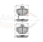 ALLIED NIPPON Piduriklotsi komplekt,  ketaspidur ADB31019